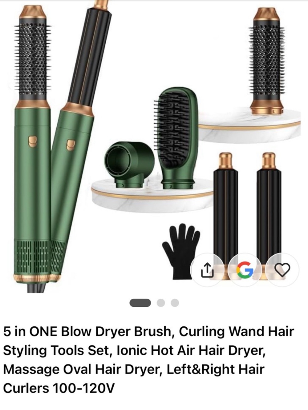5 in ONe Blow Dryer Brush Curling Wand